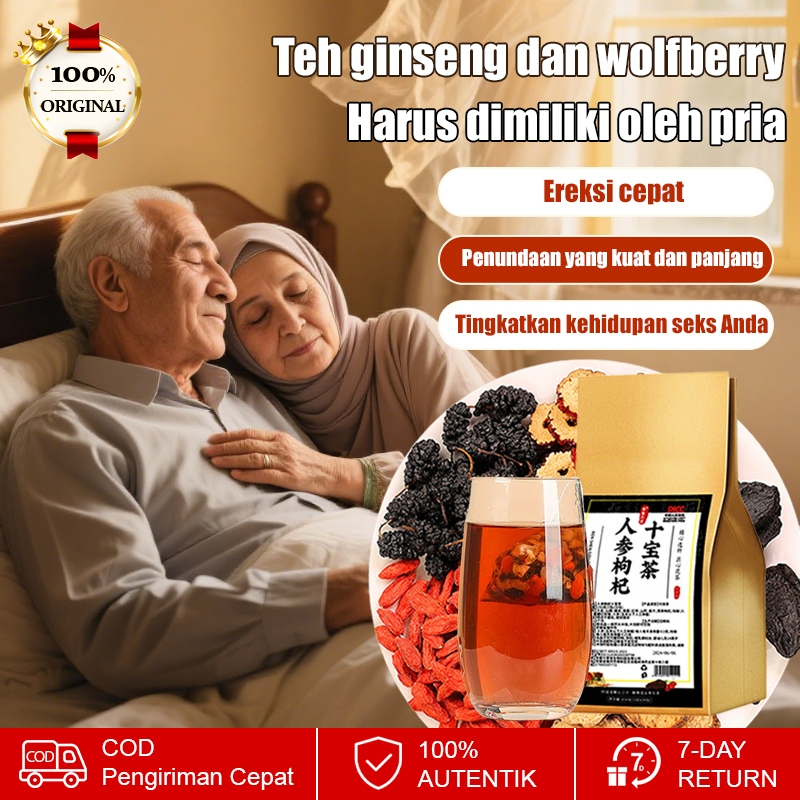 

❤️Beli 1 Gratis 1❤️Teh Sepuluh Harta Ginseng dan Goji Teh Pemeliharaan Kesehatan Teh Pelindung Hati dan Ginjal Teh Kesehatan Pria Teh Detoksifikasi Teh Sehat Herbal Alami