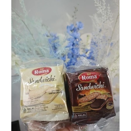 

( 1 Renceng Isi 10 ) ROMA SANDWICH SACHET 10 x 20Gr - Biskuit Sandwich Roma
