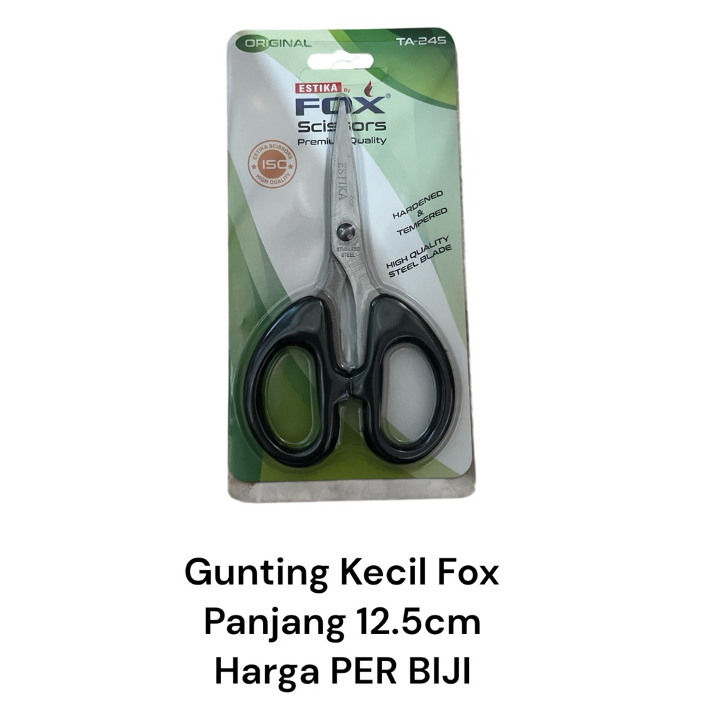 

Gunting Kecil Fox 12.5cm Kualitas Oke Tajam
