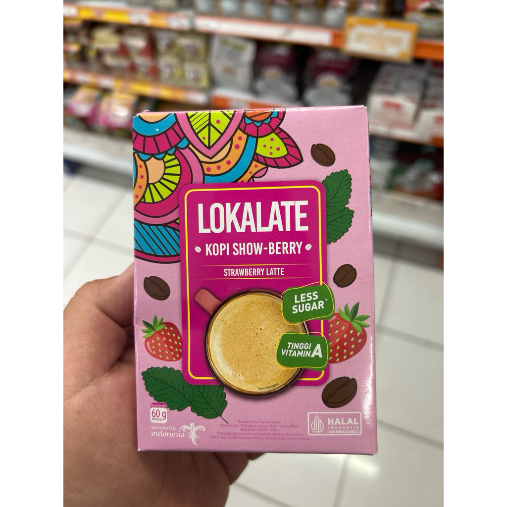 

LOKALATE kopi strawberry Latte 60gr box