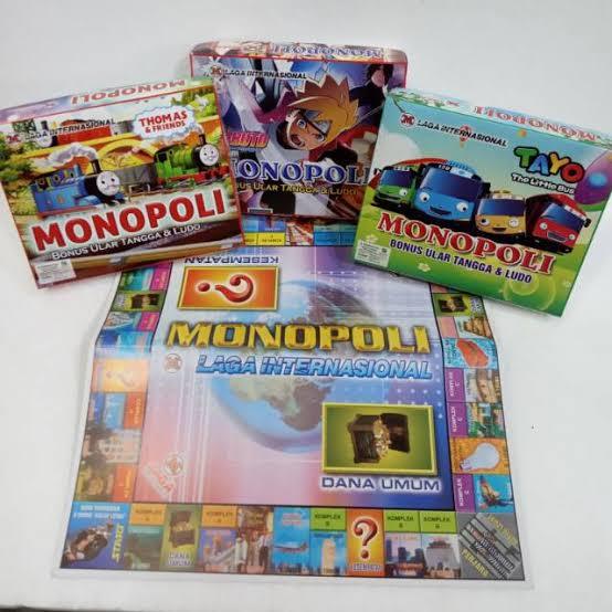 MAINAN MONOPOLI 3 IN LUDA + ULAR TANGGA / MAINAN MONOPOLI BESAR BONUS ULER TANGGA DAN LUDO / MAINAN 