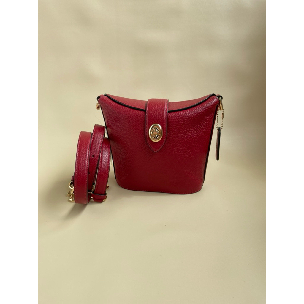 tas wanita cch c2814 leather addie red