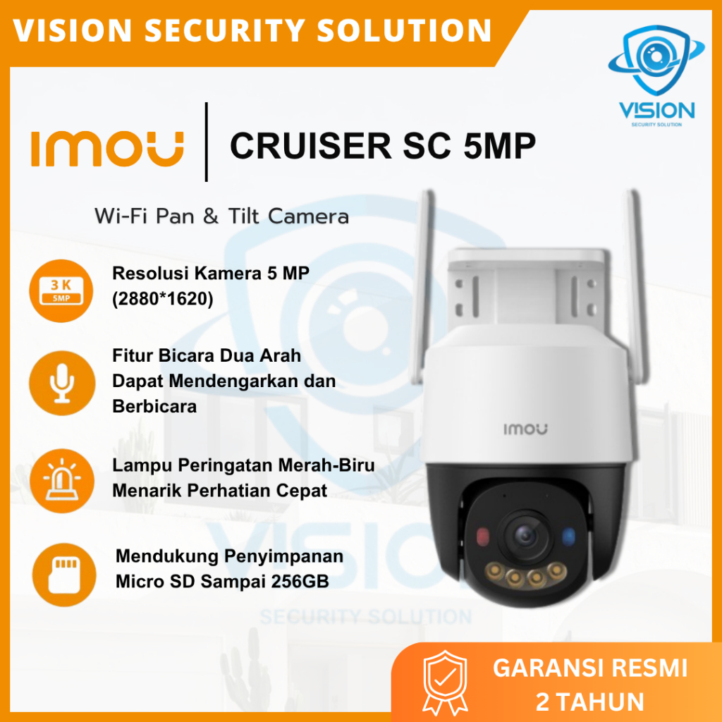 Imou Cruiser SC 5MP Wireless CCTV Outdoor Smart IP Pan & Tilt Tahan Cuaca