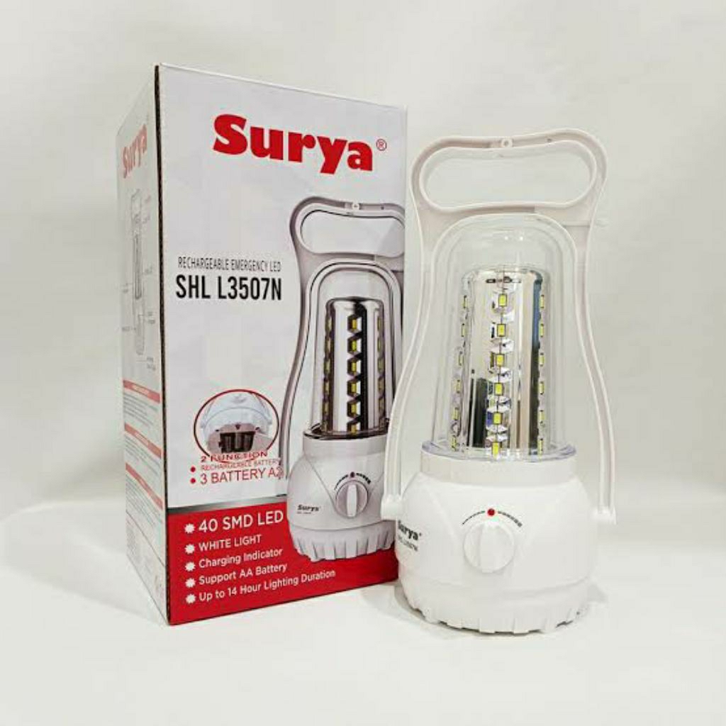 Lampu Emergency Petromax Surya - Lampu Darurat Surya SHL L 3507 N/L-3507 N/L3507N 40 SMD LED