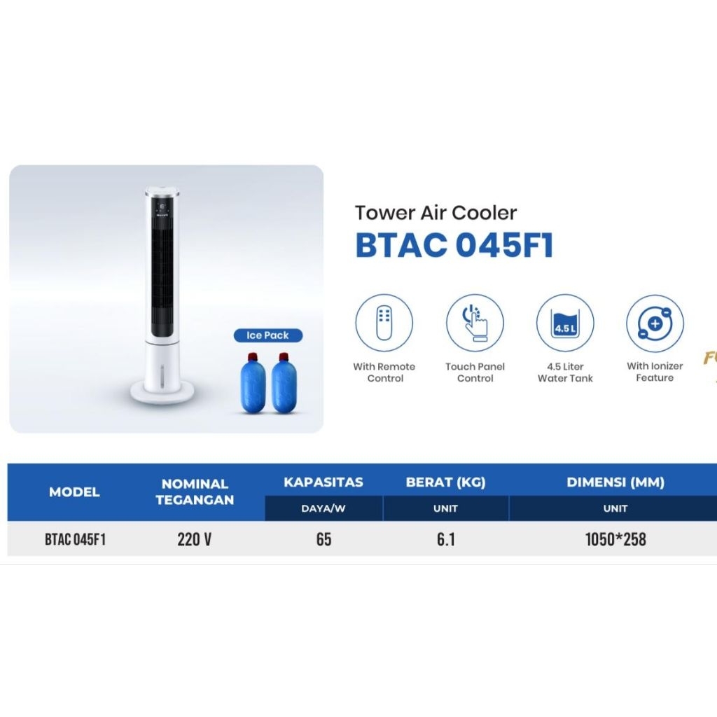 BESTLIFE BTAC 0451 TOWER AIR COOLER