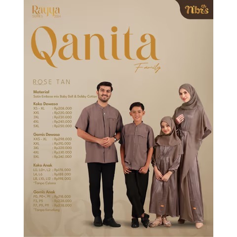 (SARIMBIT) QANITA ROSE TAN RAYYA SERIES