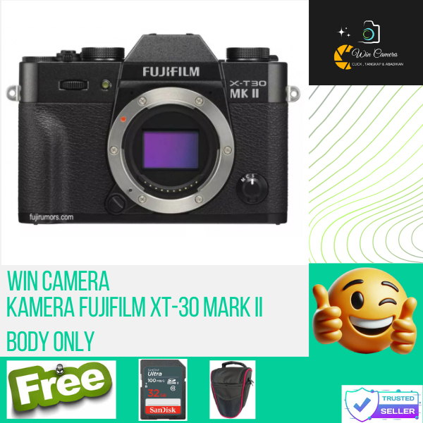 Kamera FujiFilm XT-30 Mark II Body Only / Camera Fujifilm / Kamera Mirrorless / Camera Mirrorless