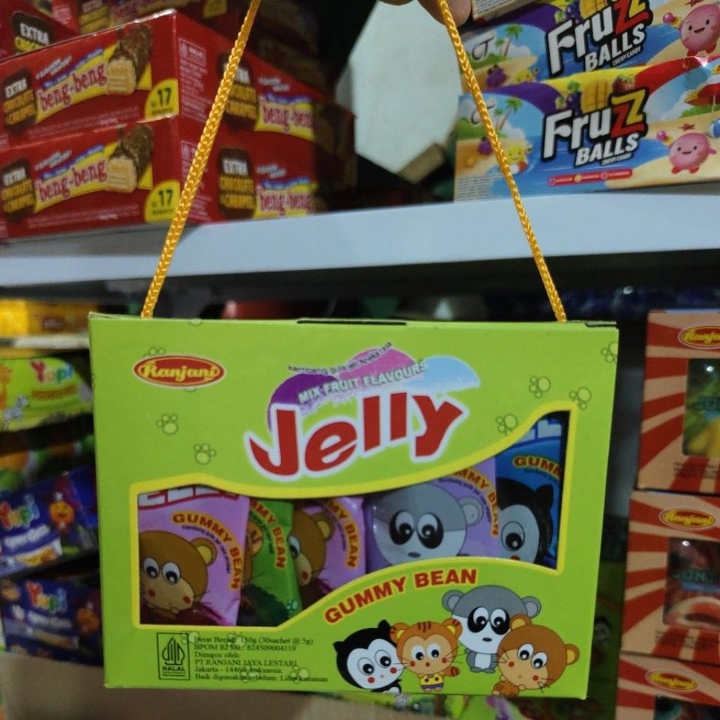 

JELLY GUMMY BEAN MIX FRUIT FLAVOURS isi 30pcs