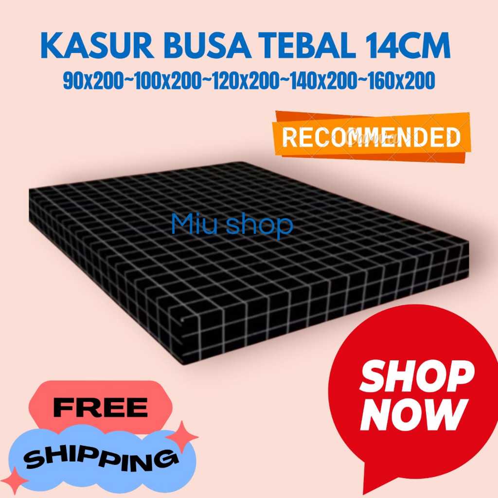 (INSTAN) Kasur busa spon tebal 14cm matras empuk NON Garansi kasur busa kuning