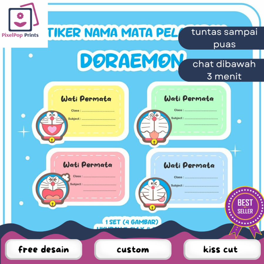 

Stiker Mapel - Label buku pelajaran sekolah - stiker mata pelajaran