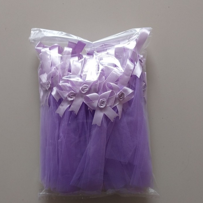 TEMPAT TELUR AQIQAH TILE UNGU MUDA LILAC/ KEMBANG TELUR AQIQAH TILE/ KANTONG TELUR TILE