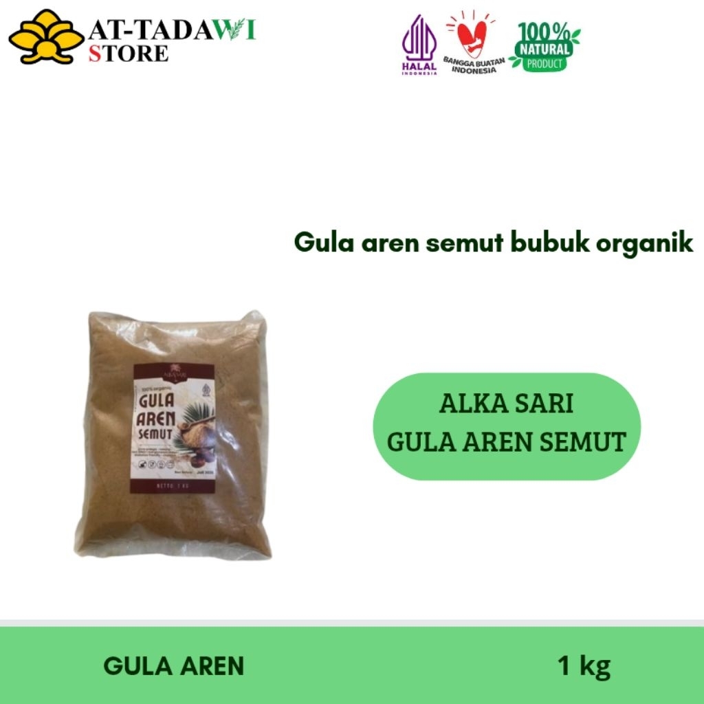 

ALKA SARI - GULA AREN SEMUT ORGANIC 100 % - 1 kg