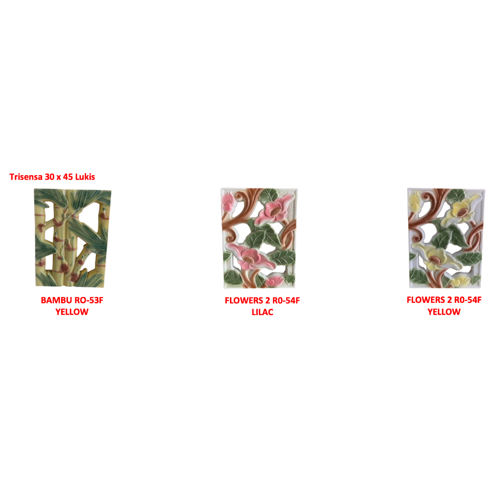 Roster Trisensa / Lubang Angin Lukis / Roster Keramik Regular Lukis 30x45