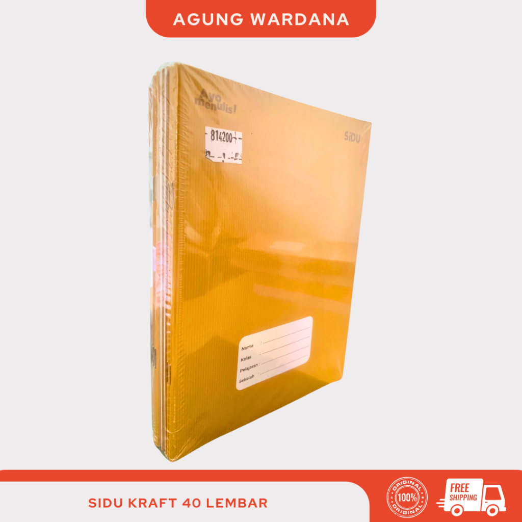 

SIDU KRAFT BUKU TULIS GARIS ISI 40 LEMBAR 1 PACK 10 PCS