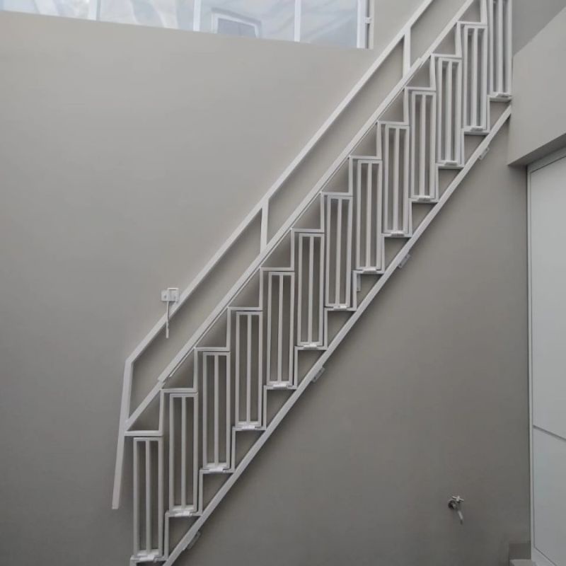 Tangga Rebah Besi Lipat Dinding Estetik minimalis Modern