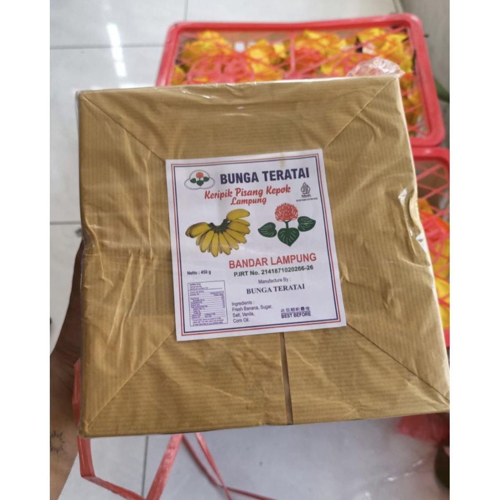 

Keripik Pisang Kepok Lampung / Keripik Asli Lampung 450 gr / Box