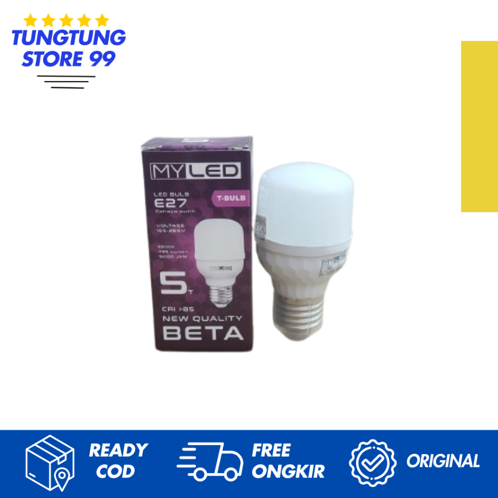 MYLED BETA LED 5 T/Bohlam LED murah Merk MYLED BETA 5 T/LED murah myled 5 T