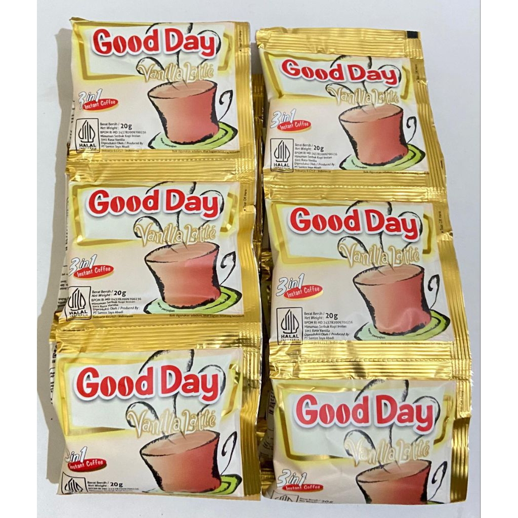 

Good Day Vanilla Late Renteng Kecil 20gr 10bks (1 Renteng)
