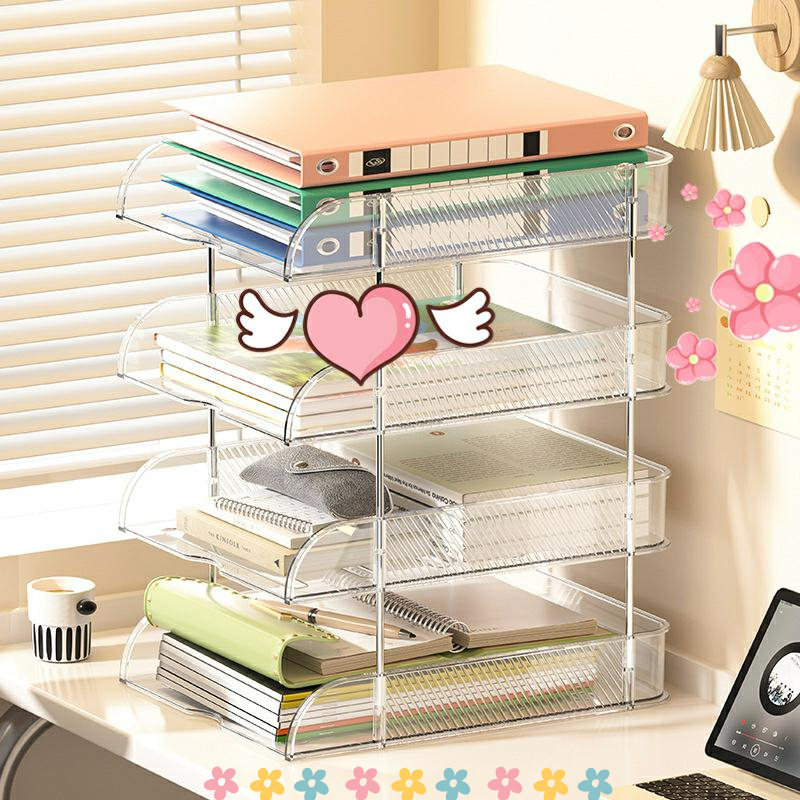

Rak Kotak Dokumen File Kertas Organizer Meja Susun Paper Storage Premium Lantai 2/Lantai 3/Lantai 4