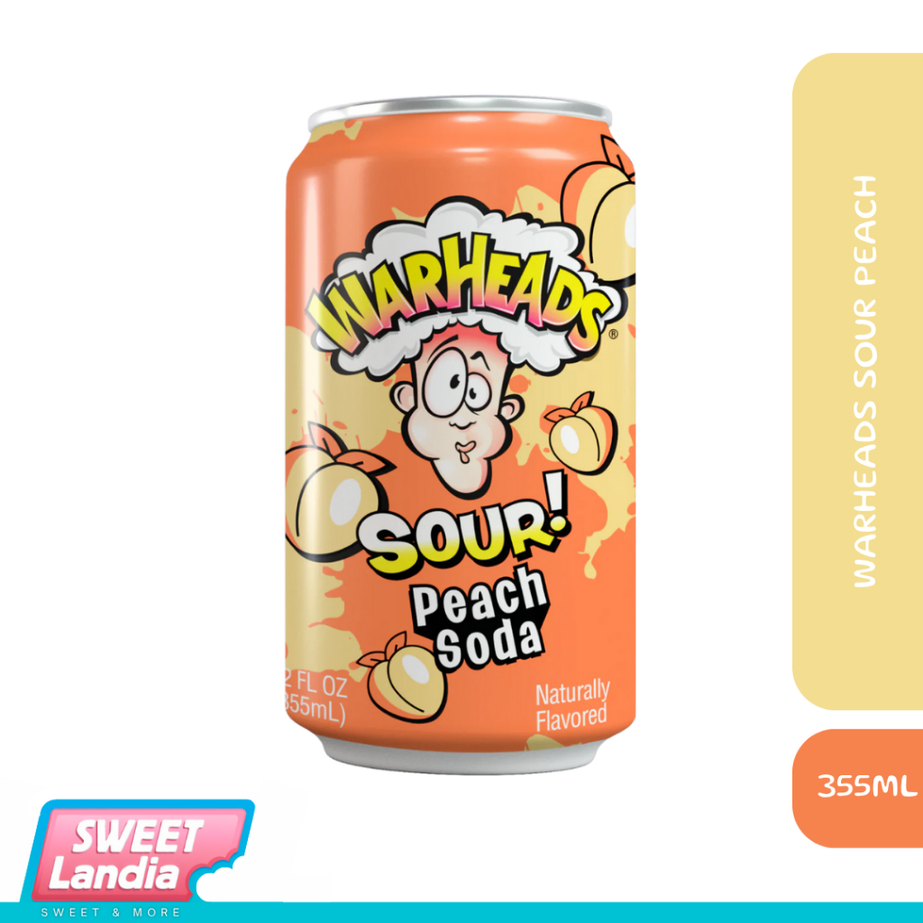 

Warheads Sour Peach Soda Drinks 355ml
