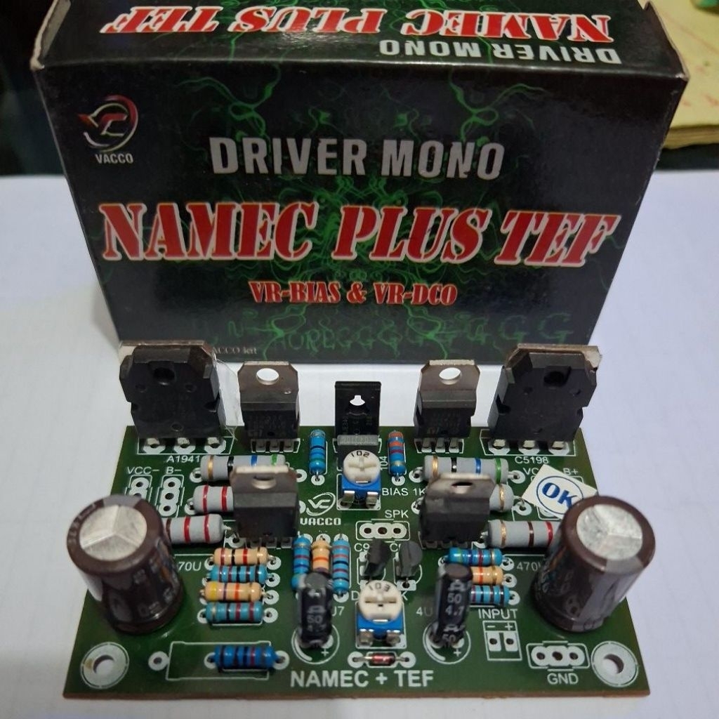 Driver power mono btl namec plus tef vr bias & vr dco