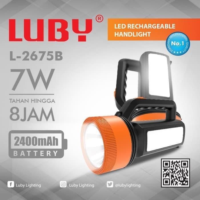 Luby Senter Tangan L-2675B 7W Tahan hingga 8 Jam L2675B