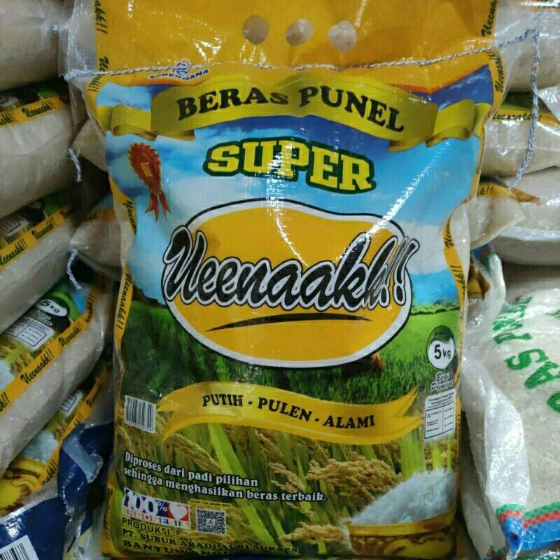 

BERAS PUNEL SUPER UEENAKK KEMASAN 5 KG - JATIM SIAP KIRIM