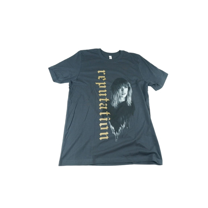 Taylor Swift Tee  Reputation Stadium Tour Tshirt Charcoal