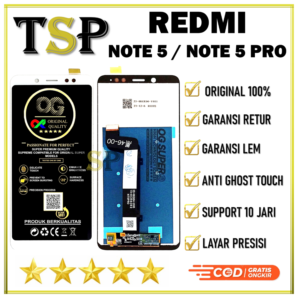 LCD XIAOMI REDMI NOTE 5 / NOTE 5 PRO LCD FULLSET ORIGINAL 100%