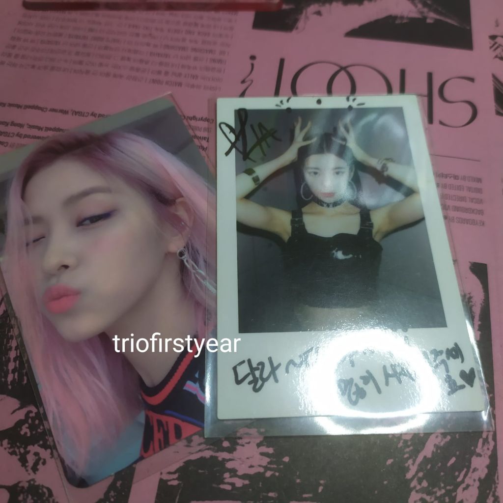 Photocard pc Ryujin icy pout pola icy lia Itzy ITZY