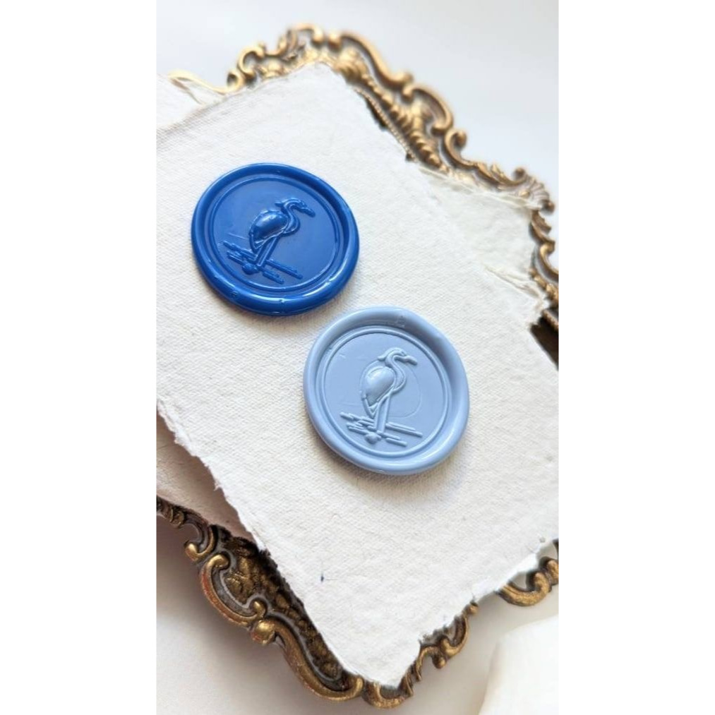 

(CLG) Flamine - 1 Pcs Wax Seal Coin Instan Siap Pakai HS21 / Segel undangan wax seal DIY / Hampers / Souvenir / Hadiah / Hiasan / art & Craft / candle wax seal coin langsung tempel sudah include double tape