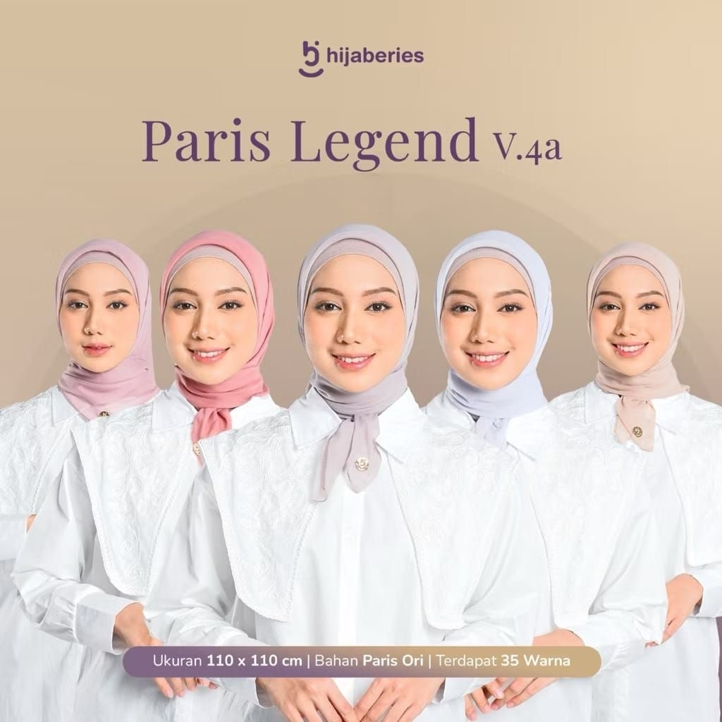 Hijaberies - Paris Legend - Hijab Segiempat Paris Legend by Hijaberies