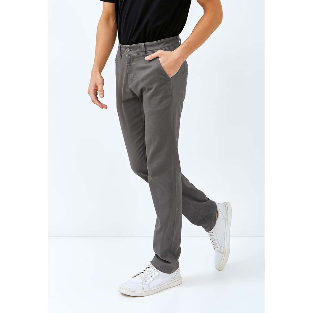 SLS6017G CELANA CHINO CHINOS SLIM STRETCH MELAR LOIS ORIGINAL PRIA WARNA GREY ABU