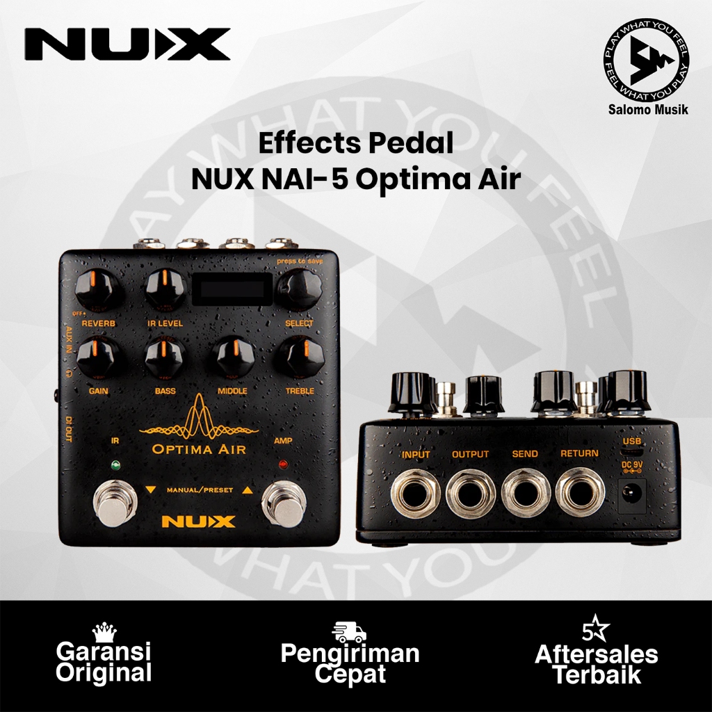 Pedal Efek Gitar Nux Optima Air NAI 5 Original