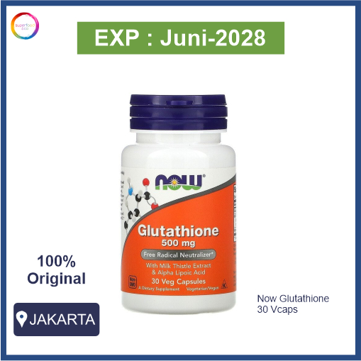 NOW FOODS Glutathione 500 mg 30 Capsules