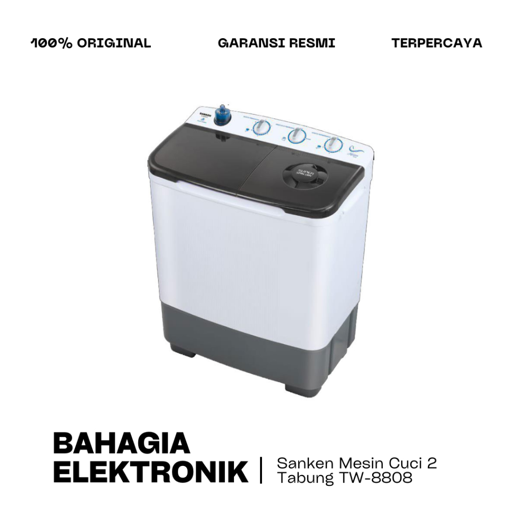 Sanken Mesin Cuci 2 Tabung TW-8808