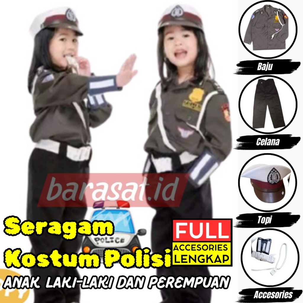 Seragam Karnaval Anak baju profesi pocil celana/rok baju profesi pocil anak tk / pocil kostum carnav