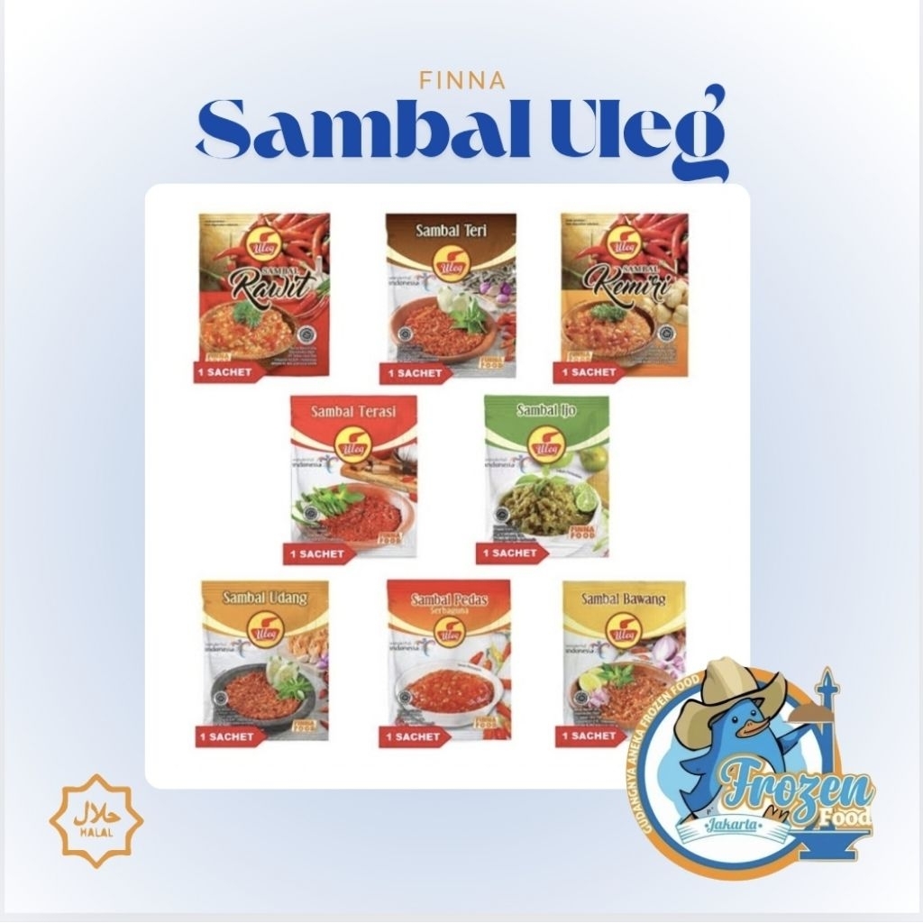 

Finna Sambal Uleg | 1 Renceng Isi 10 Sachet | WAJIB EXTRA BUBBLEWRAP
