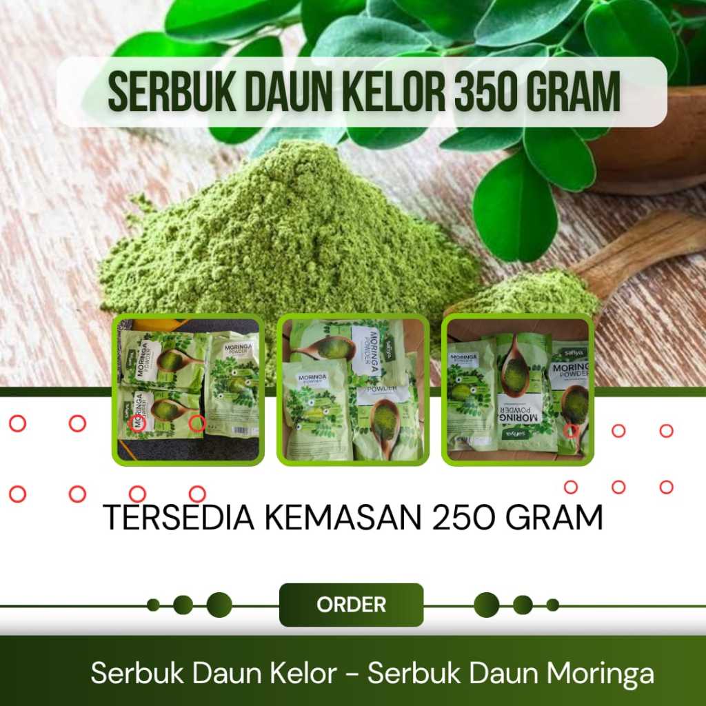 

SAFIYA Daun Kelor Bubuk Kemasan 350 gram | SAFIYA Moringa Kelor Bubuk Kemasan 350 Gram