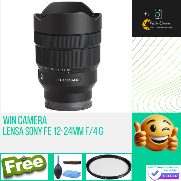 Lensa Sony FE 12-24mm f4 G / Lensa Kamera Sony / Lensa Camera Sony / Lens Kamera Sony / Lens Camera 