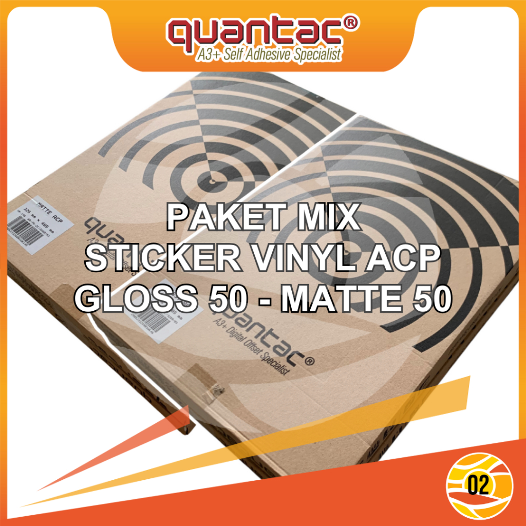 

Quantac ACP Sticker Vinyl Laser Toner A3+ Stiker Tebal Print Cut Anti Air Tidak Mudah Sobek - MIX