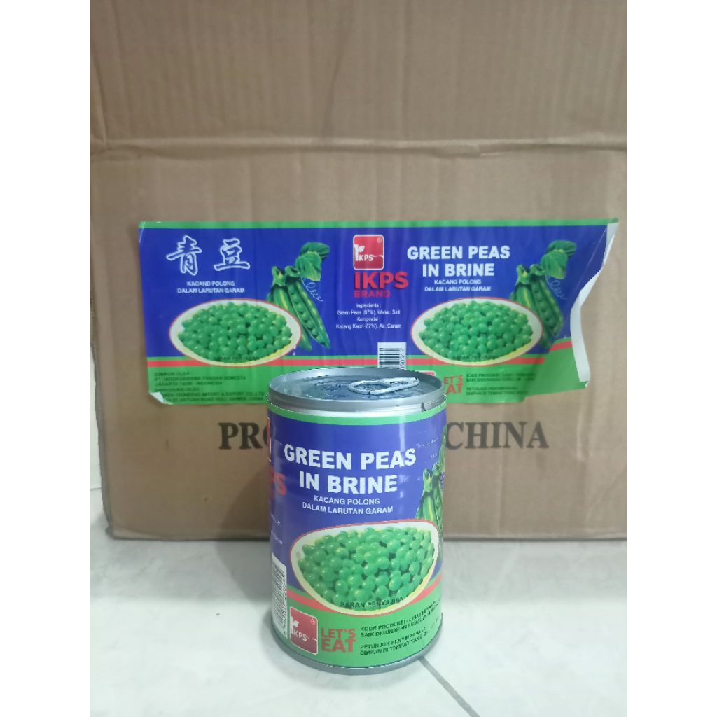 

Kacang Polong Kaleng Greenpeas IKPS 397 Gram Import