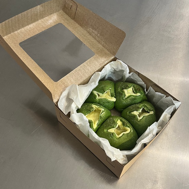 

matcha cream cheese buns appetito bakehouse