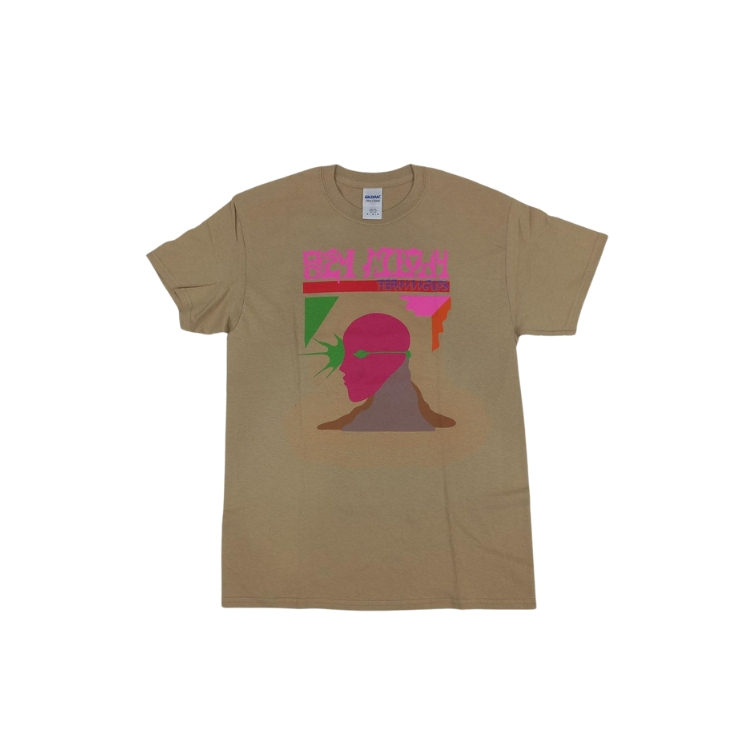 Kaos Band The Flaming Lips Oczy Mlody Tour 2017 Tshirt Tan Brown