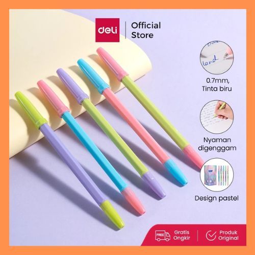 

Deli Pena Ballpoint Q66-BL BIRU