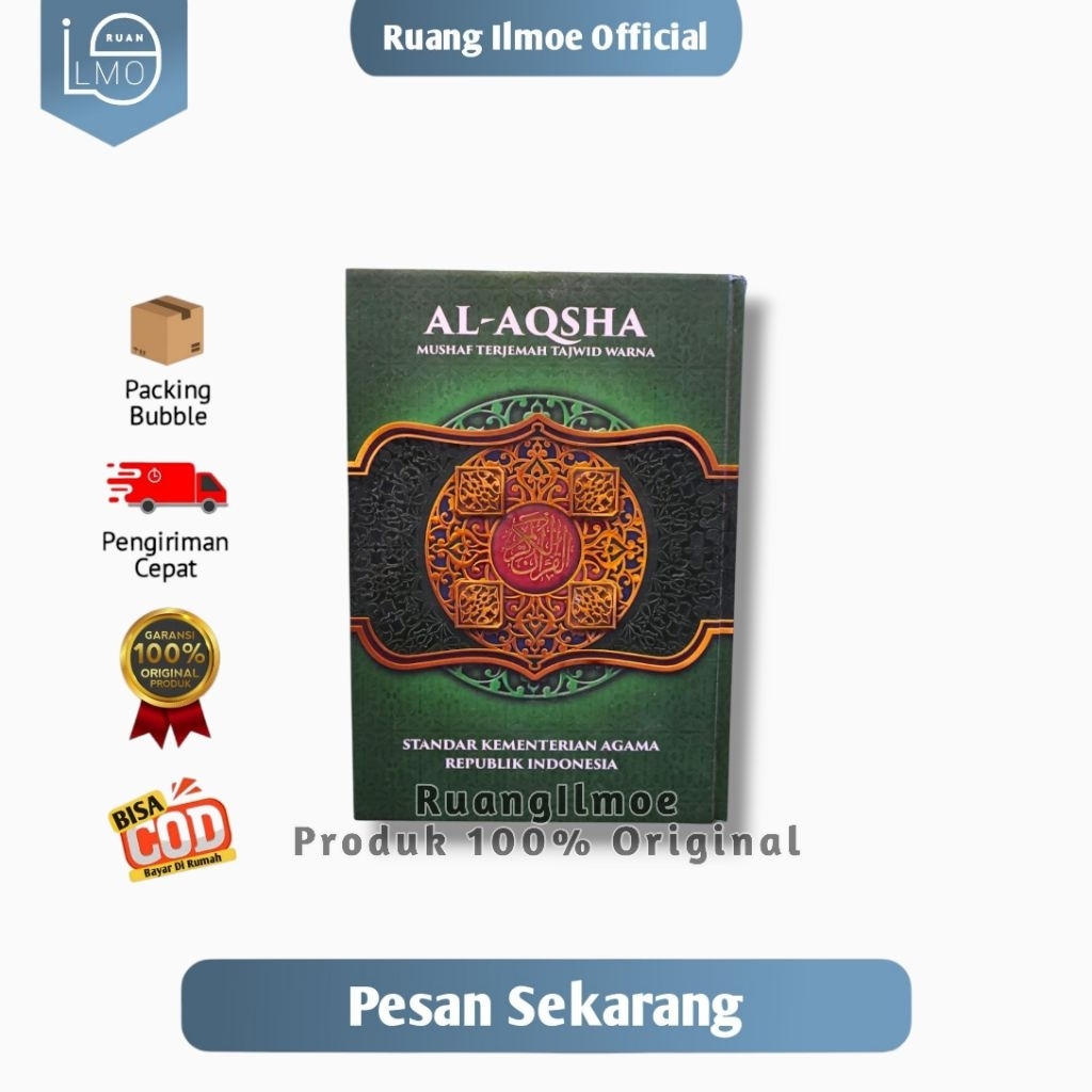 Al Quran Al Aqsha Terjemahan Tajwid B5 Hardcover
