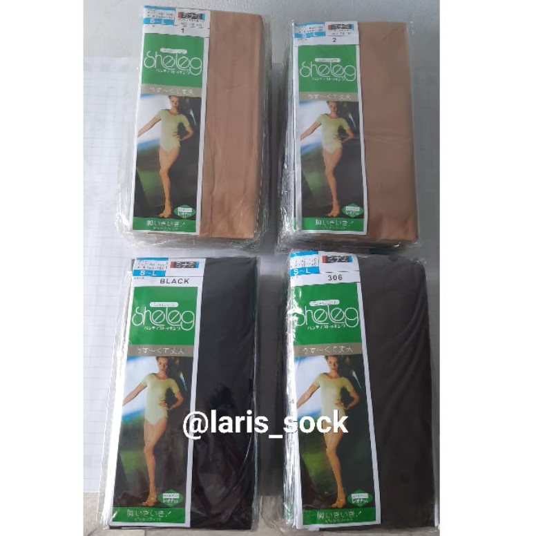 KODE K73D 1 Lusin Stocking Celana Sheleg Hitam Abu Kream