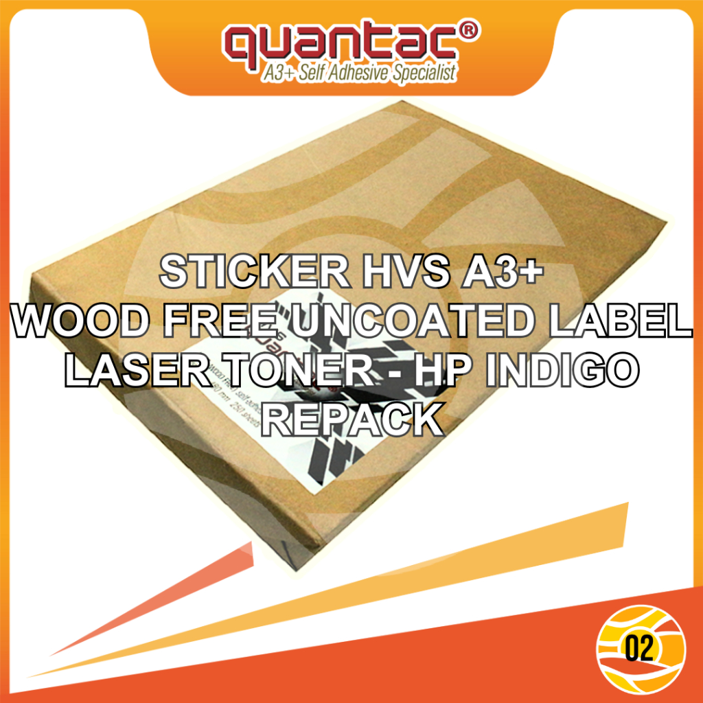 

Quantac Sticker HVS Paper A3+ Stiker Kertas Matte Wood Free Digital Print - Repack 50