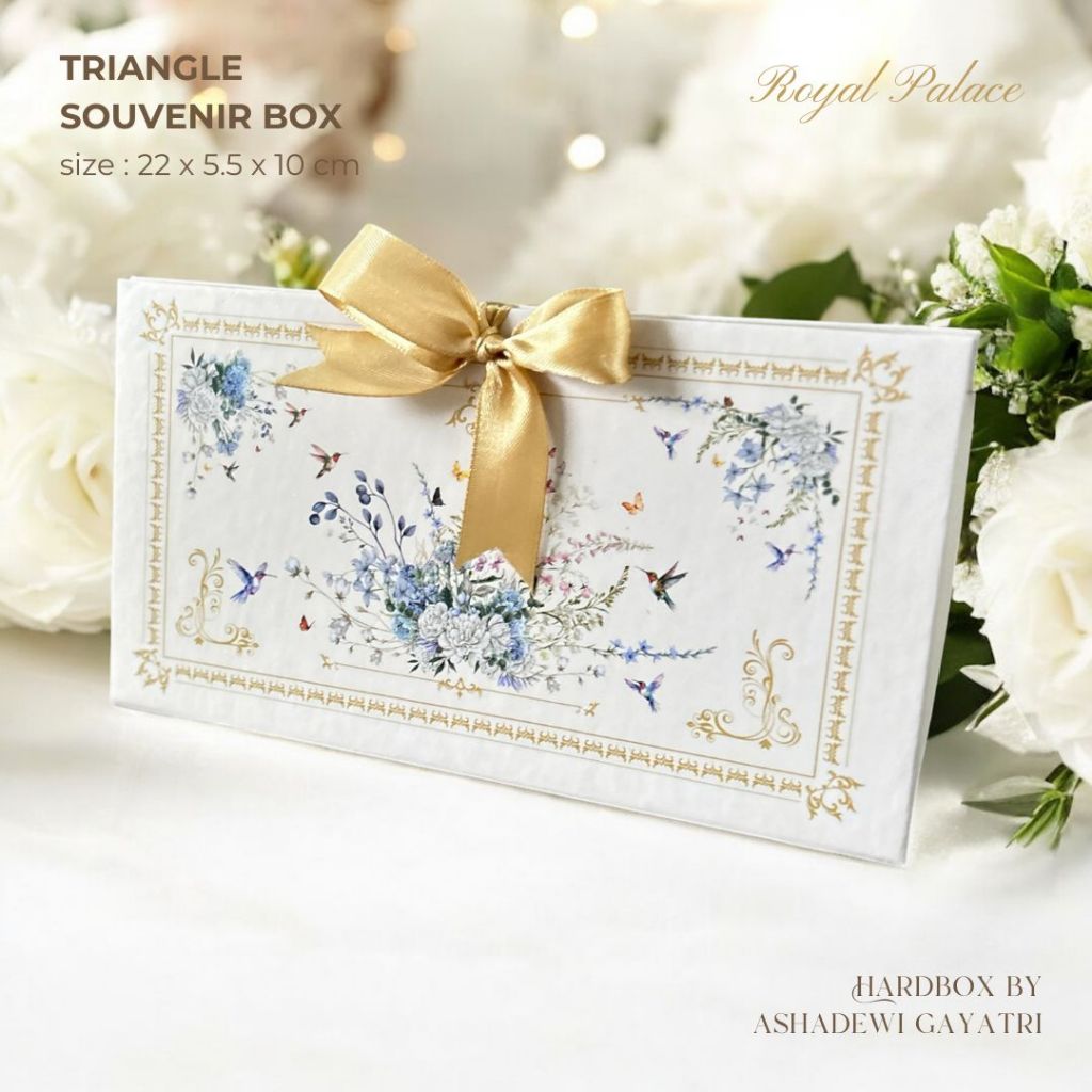 

HARDBOX BY ASHADEWI - TRIANGLE SOUVENIR BOX (22X5.5X10) - ROYAL PALACE | KEMASAN MAKE UP / SKINCARE