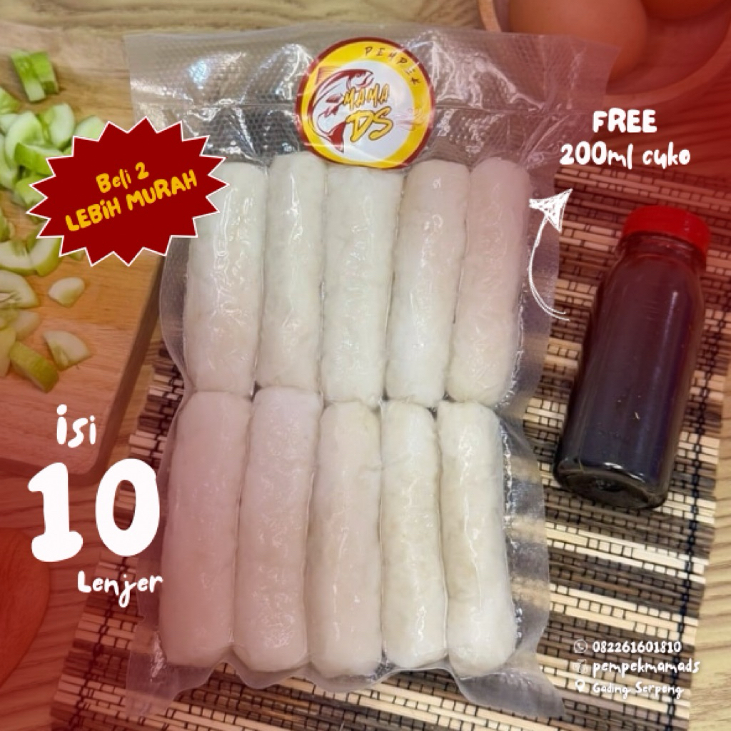 

Pempek Frozen Lenjer Paket Isi 10 pcs Premium - Stok Frozen Food Makanan Beku Rumah Homemade Sehat Siap Goreng